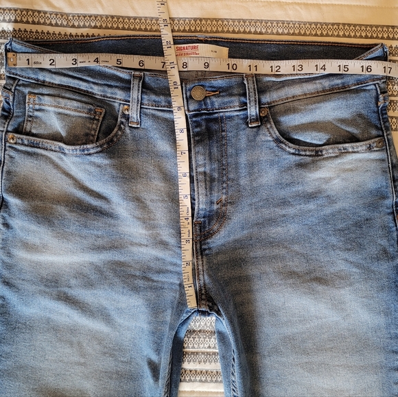 Levi's Signature Men's Slim Straight Jeans Size 33 - Picture 15 of 16